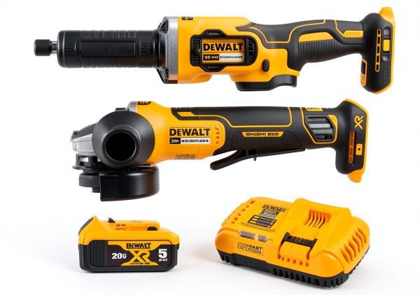 DEWALT 20V MAX XR Cordless Angle Grinder and Die Grinder Kit with 5Ah-0