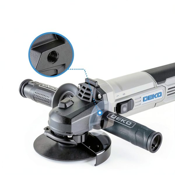 DEKOPRO 115mm Angle Grinder Kit 900W 12,000RPM Grey Metal-3