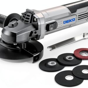 DEKOPRO 115mm Angle Grinder Kit 900W 12,000RPM Grey Metal-0