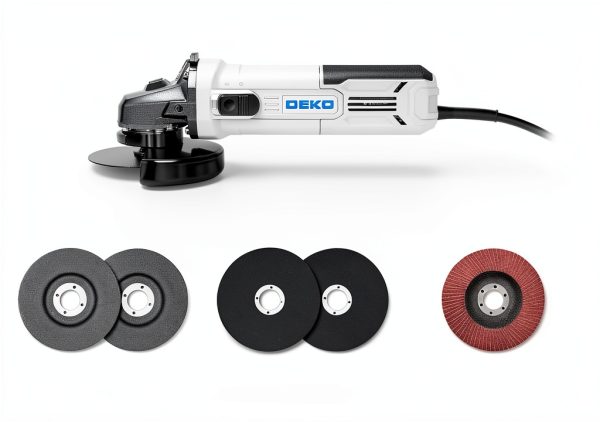 DEKOPRO 115mm Angle Grinder Kit 900W 12,000RPM Grey Metal-2