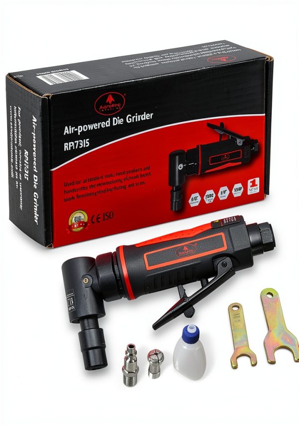 AEROPRO Mini Die Grinder AP17315 Red/Black 20,000 RPM Lightweight-6