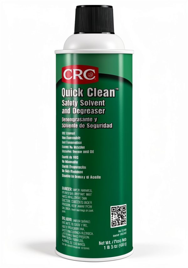 CRC Quick Clean Safety Solvent Degreaser 03180 19 oz Aerosol Cleaner-0