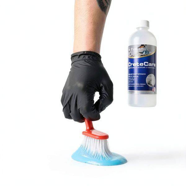 Concrete Cleaner Fusion CreteCare 128oz Oil & Grease Remover Garage-1