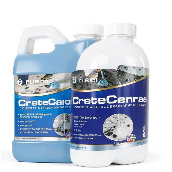 Concrete Cleaner Fusion CreteCare 128oz Oil & Grease Remover Garage-2